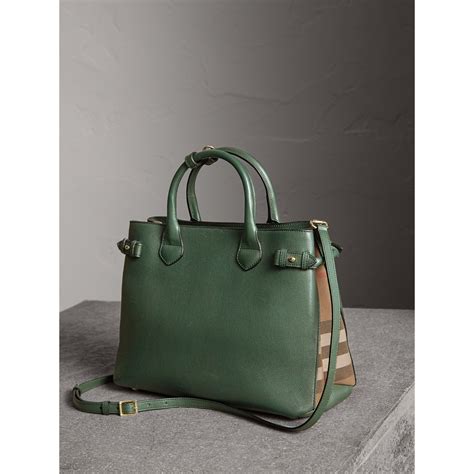 dark bottle green burberry purse|Burberry black and white bag.